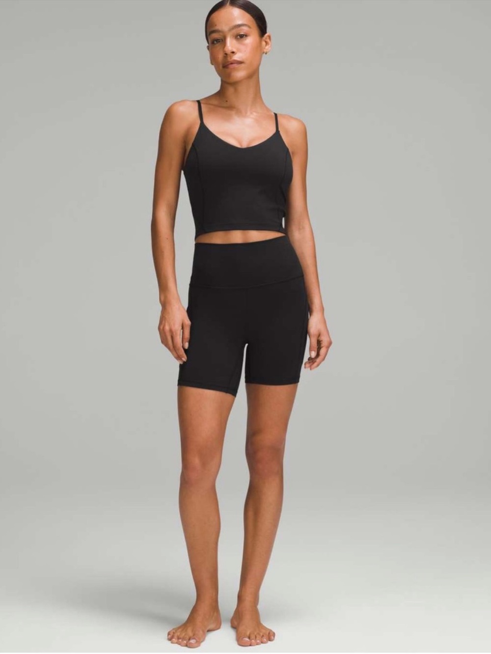 Lululemon Align Cami Waist Length Nulu Black - Picture 3 of 8